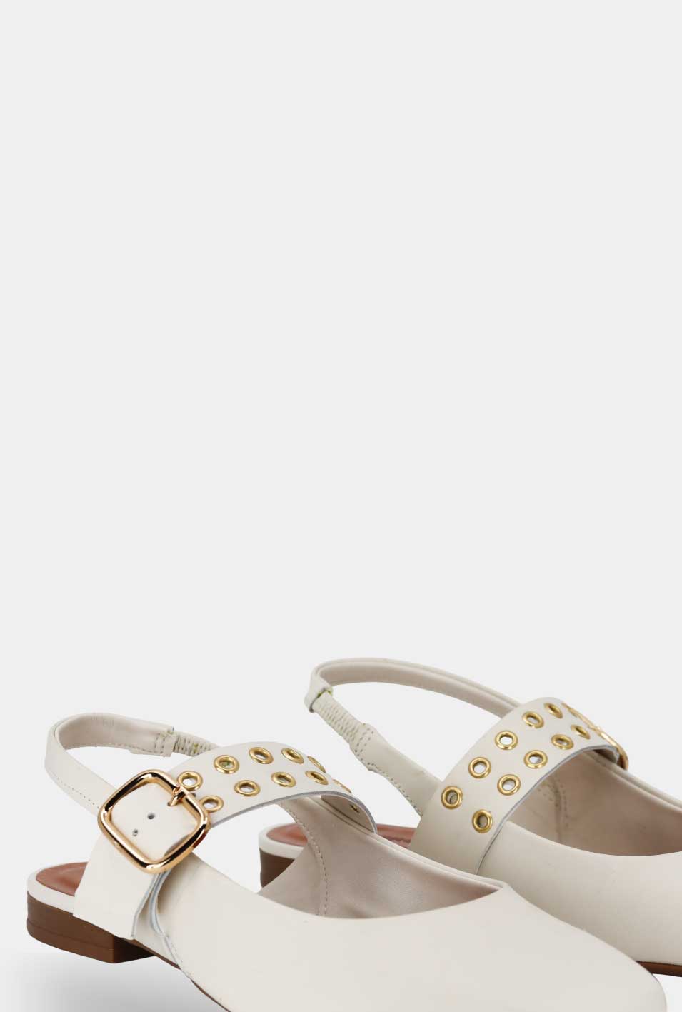 BALETAS PARA MUJER AVELA CUERO BLANCO