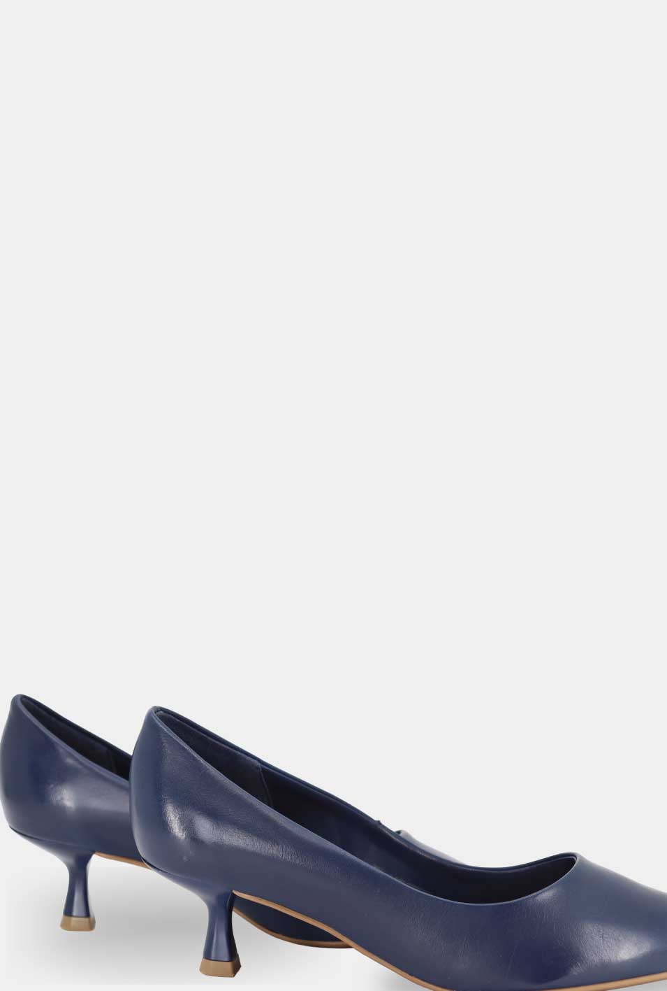 TACONES PARA MUJER ISADORA CUERO AZUL