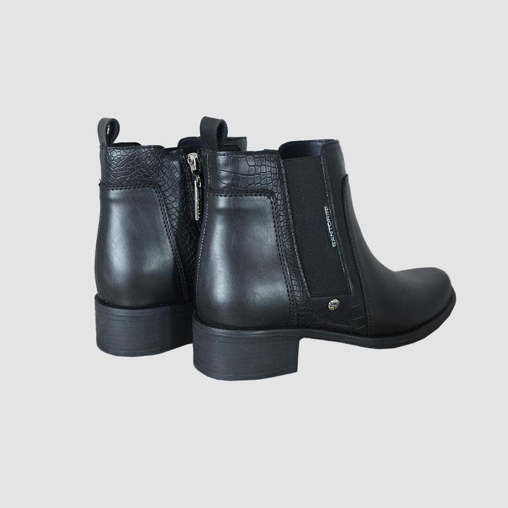 BOTINES PARA MUJER BOLONIA NEGRO SANTORINI - vista 4