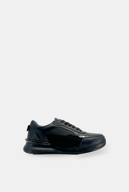 TENIS PARA HOMBRE EMPORIO CUERO NEGRO