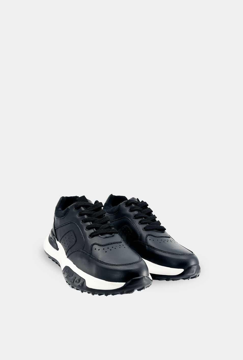 TENIS PARA HOMBRE TORETO CUERO NEGRO