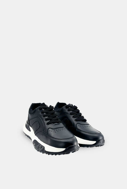 TENIS PARA HOMBRE TORETO CUERO NEGRO