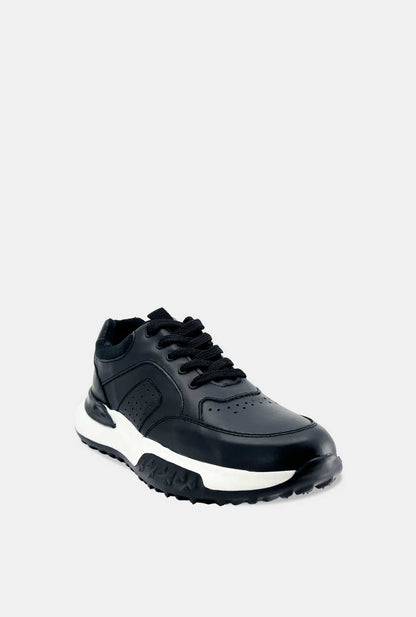 TENIS PARA HOMBRE TORETO CUERO NEGRO