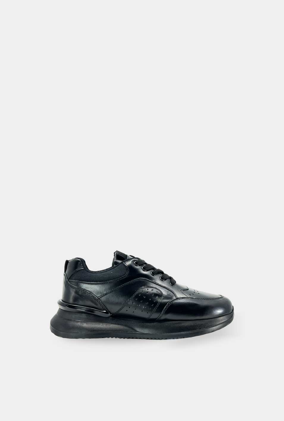 TENIS PARA HOMBRE TORETO CUERO NEGRO