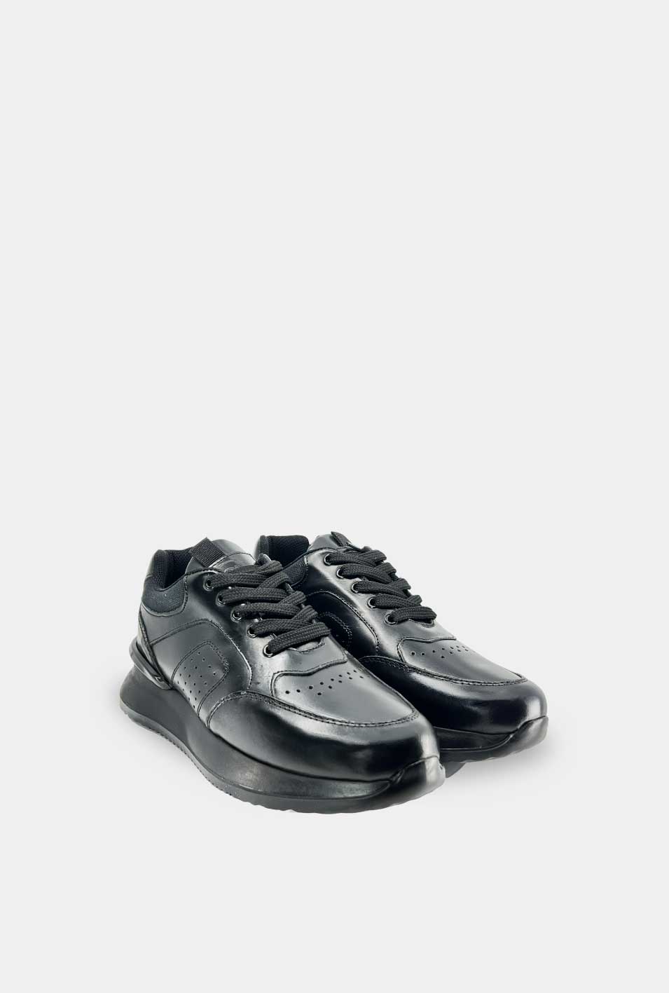 TENIS PARA HOMBRE TORETO CUERO NEGRO