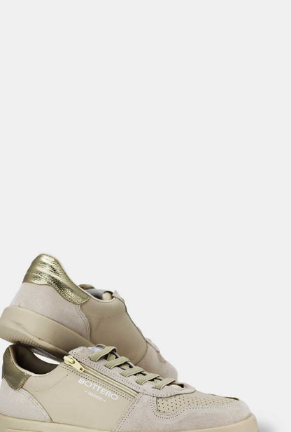 TENIS PARA MUJER ALAMI CUERO BEIGE