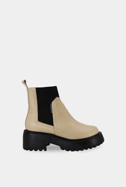 BOTINES PARA MUJER VIOLETTA CUERO BEIGE