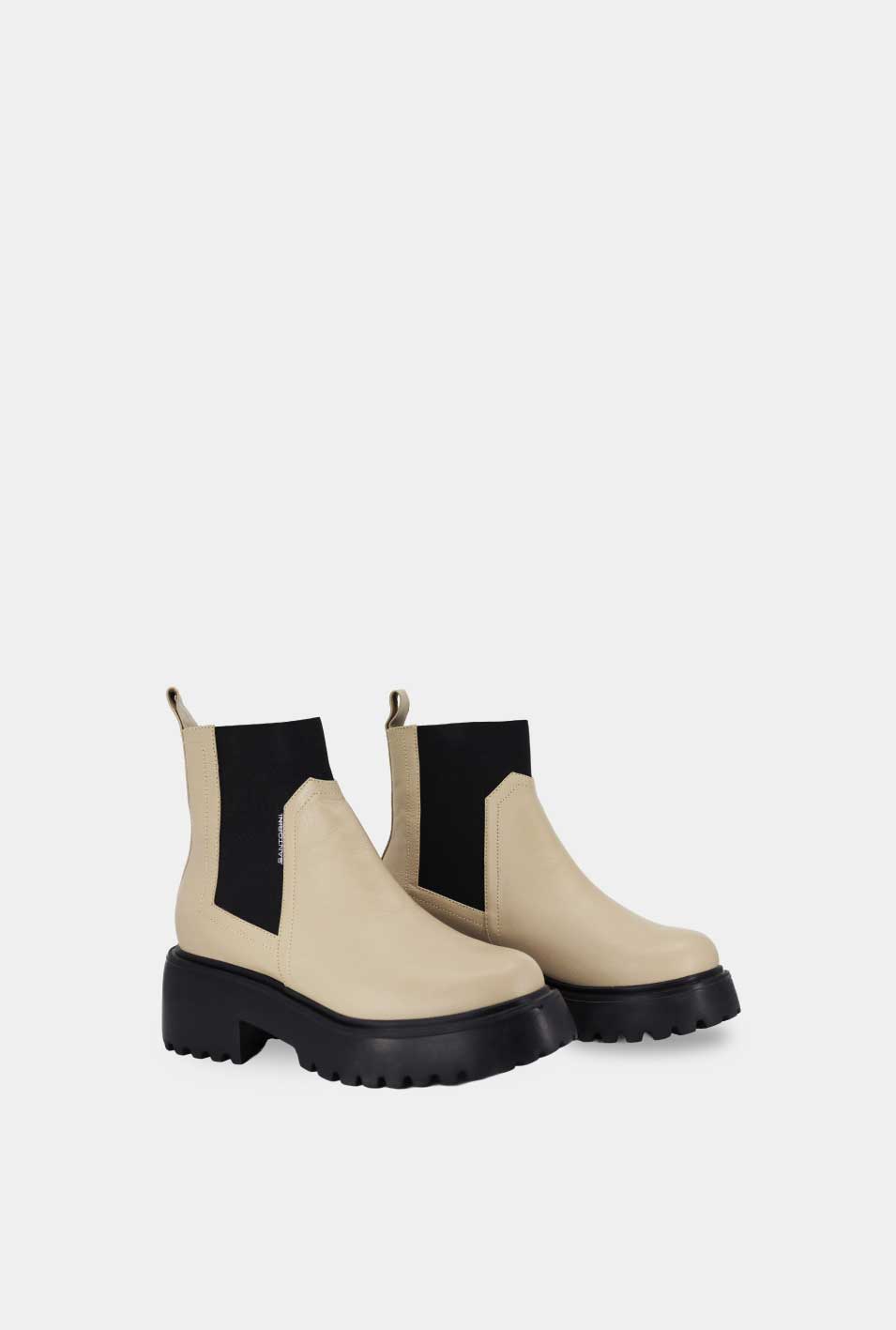 BOTINES PARA MUJER VIOLETTA CUERO BEIGE