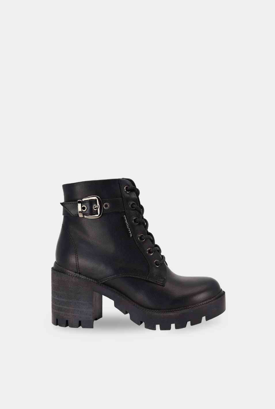 BOTINES PARA MUJER STAR CUERO NEGRO