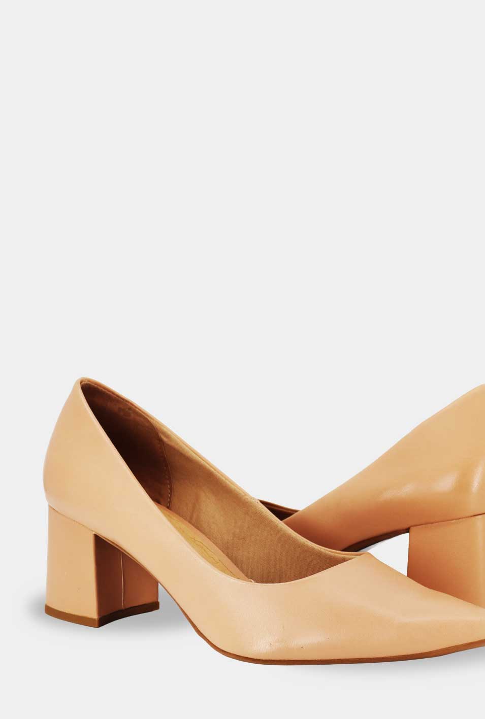 TACONES PARA MUJER LUJAN CUERO NUDE