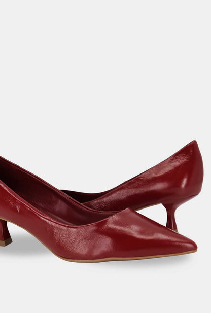 TACONES PARA MUJER ISADORA CUERO VINOTINTO