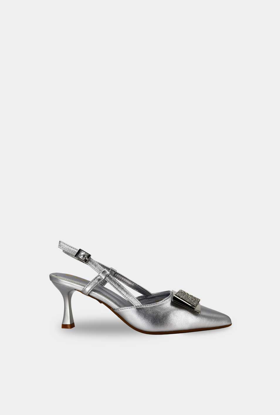 TACONES PARA MUJER SIRA PLATA