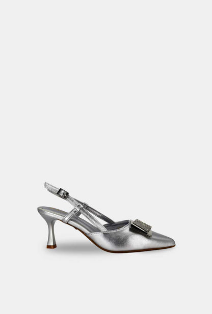 TACONES PARA MUJER SIRA PLATA