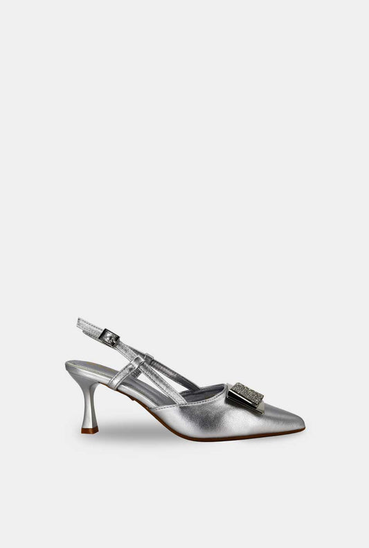 TACONES PARA MUJER SIRA PLATA