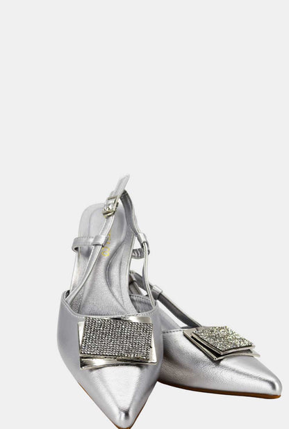 TACONES PARA MUJER SIRA PLATA