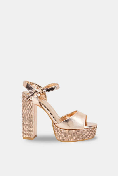 SANDALIAS PARA MUJER VIDRA DORADO