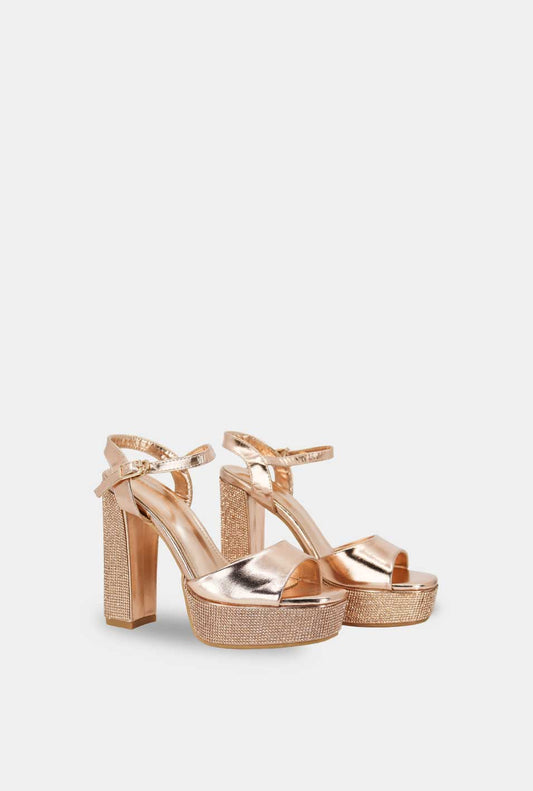 SANDALIAS PARA MUJER VIDRA DORADO