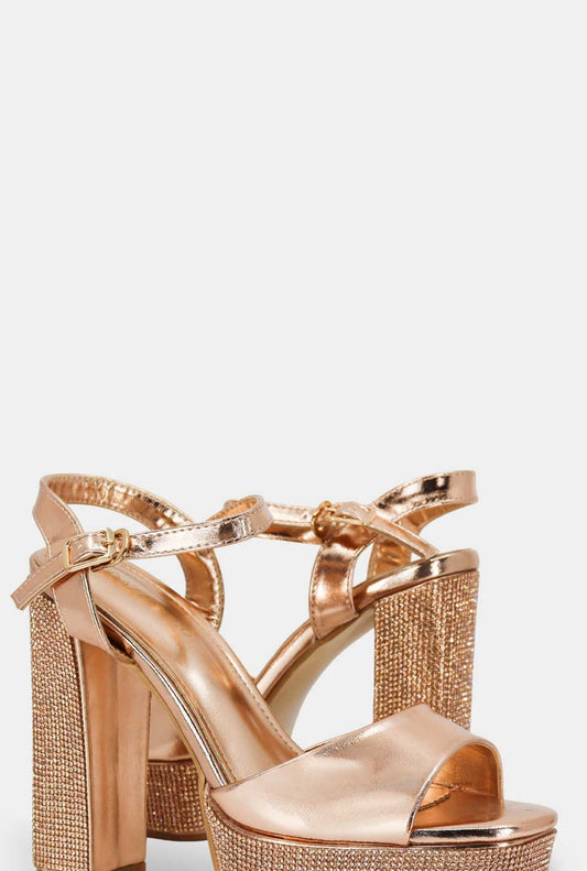 SANDALIAS PARA MUJER VIDRA DORADO