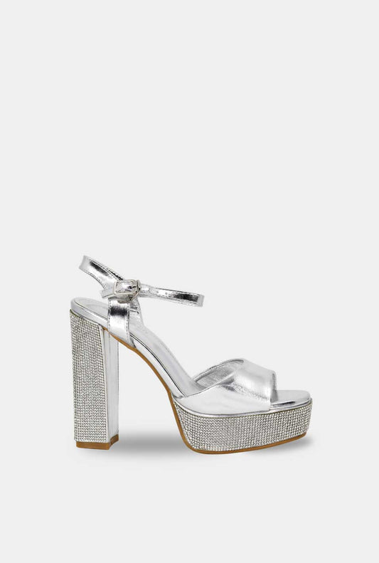 SANDALIAS PARA MUJER VIDRA PLATEADO