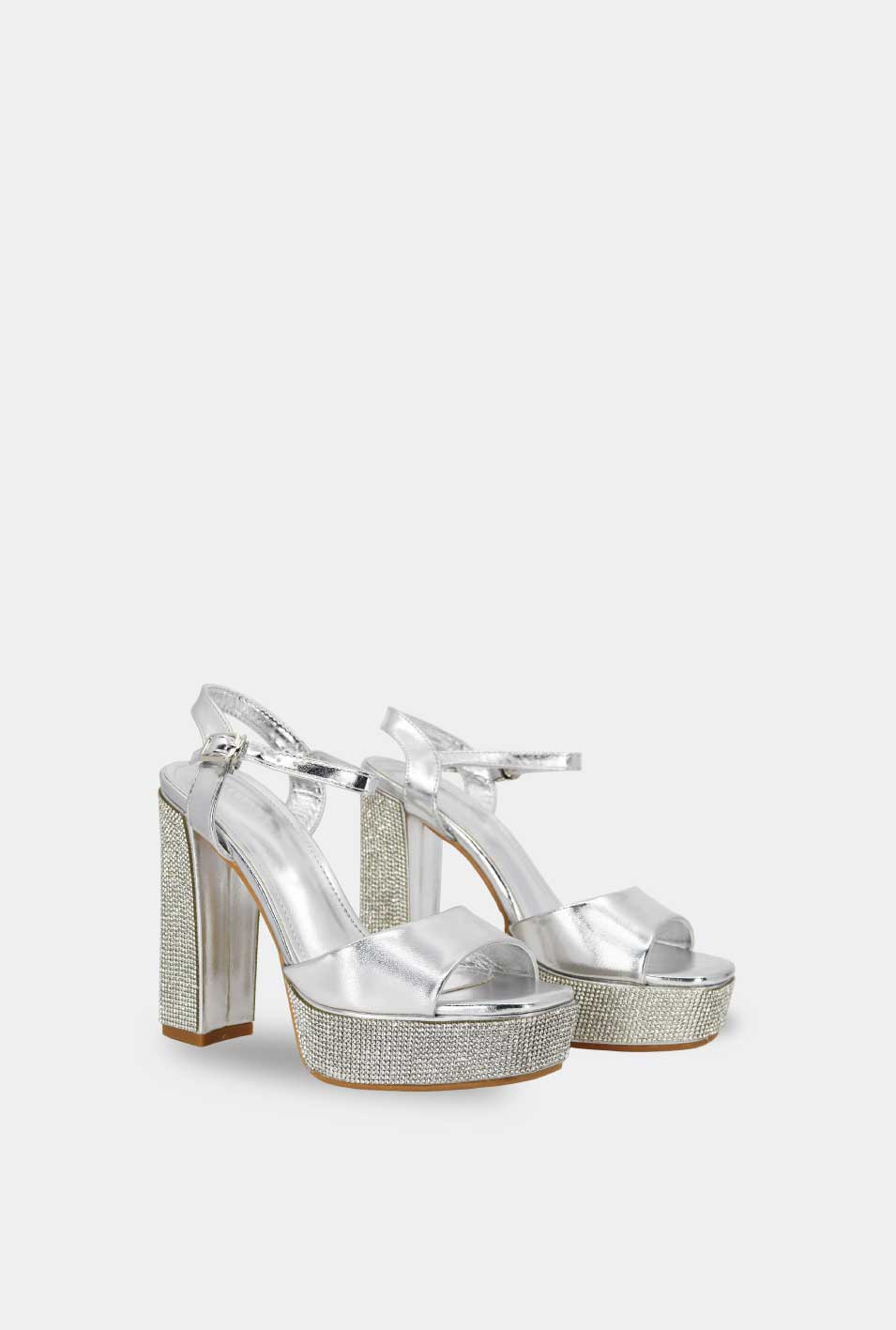 SANDALIAS PARA MUJER VIDRA PLATEADO