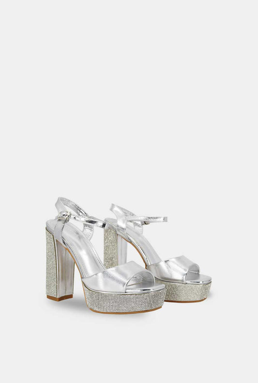 SANDALIAS PARA MUJER VIDRA PLATEADO
