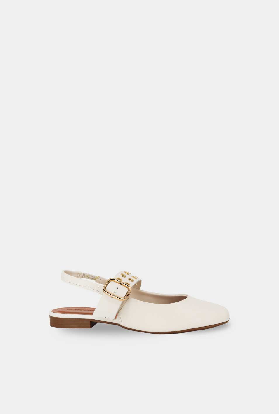 BALETAS PARA MUJER AVELA CUERO BLANCO