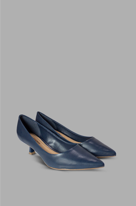 TACONES PARA MUJER ISADORA CUERO AZUL