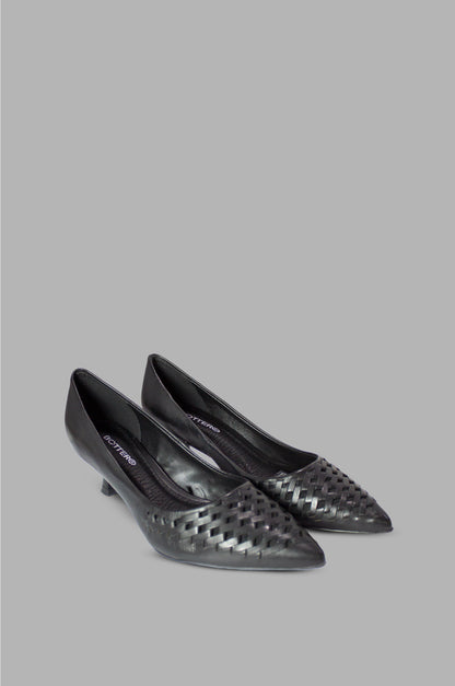 TACONES PARA MUJER CATARINA CUERO NEGRO