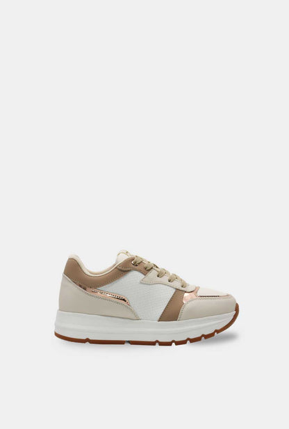 TENIS PARA MUJER ALUREA BEIGE
