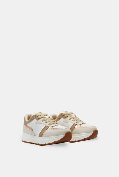 TENIS PARA MUJER ALUREA BEIGE