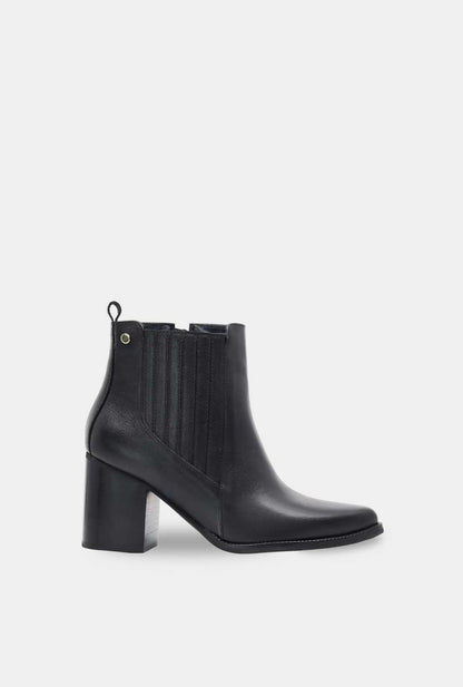 BOTINES PARA MUJER ARTENISA CUERO NEGRO