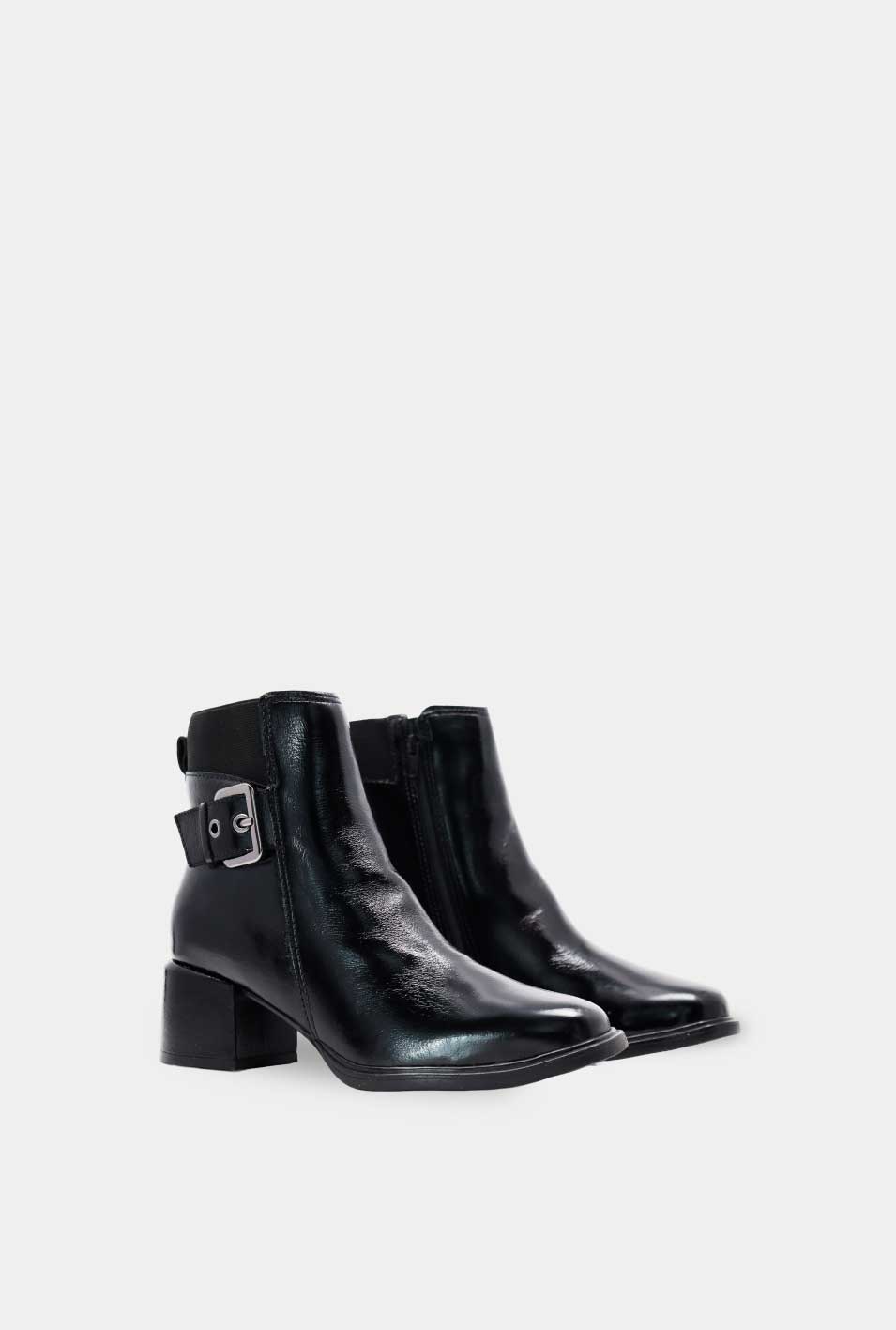 BOTINES PARA MUJER CLARICE CUERO NEGRO
