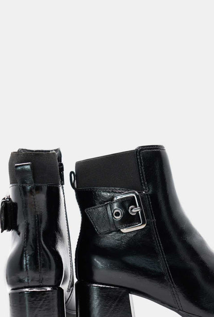 BOTINES PARA MUJER CLARICE CUERO NEGRO