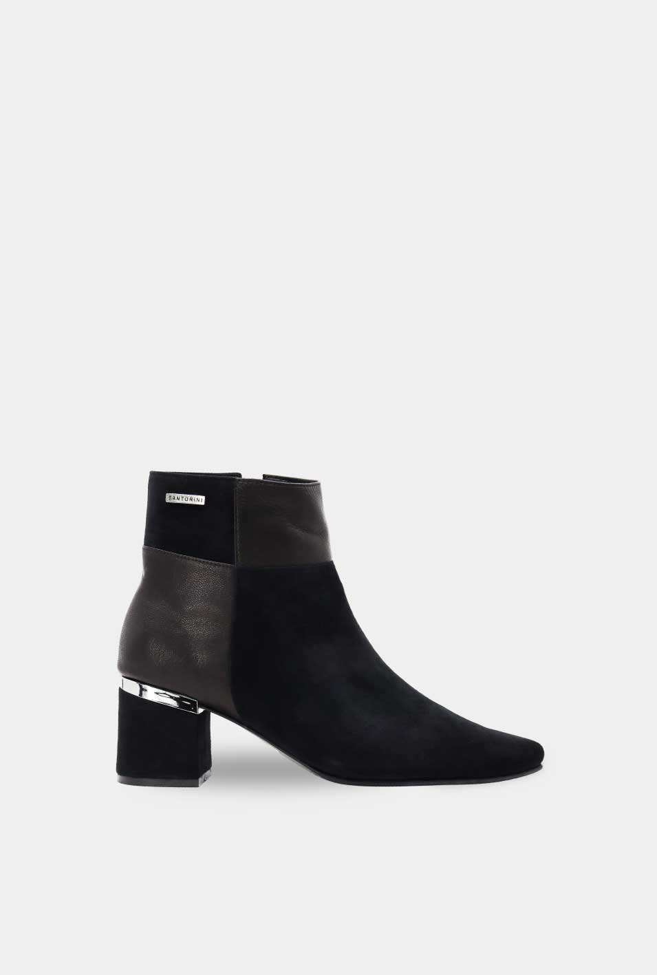 BOTINES PARA MUJER ISABELLA CUERO NEGRO