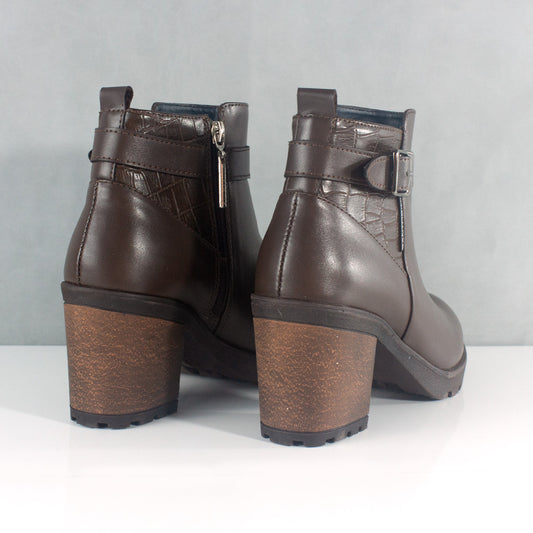 BOTINES PARA MUJER CUARZO CAFE