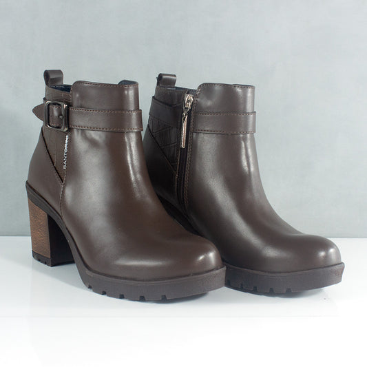 BOTINES PARA MUJER CUARZO CAFE