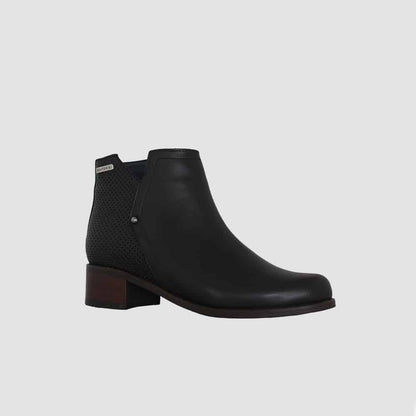 BOTINES PARA MUJER NILUS CUERO NEGRO