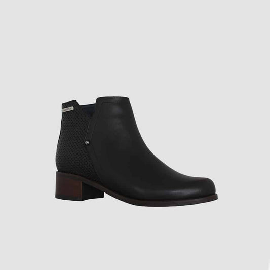 BOTINES PARA MUJER NILUS CUERO NEGRO