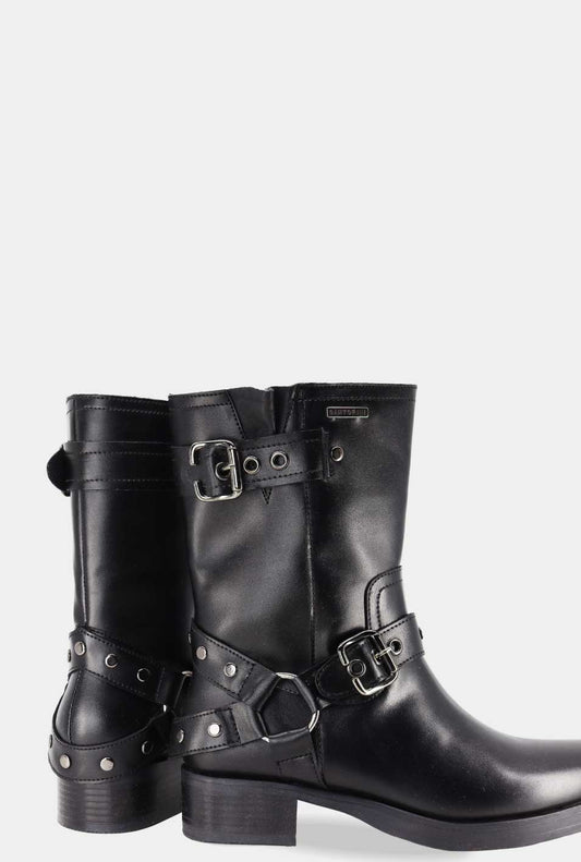 BOTAS PARA MUJER BARNIS NEGRO
