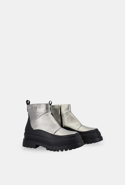 BOTINES PARA MUJER NELLY CUERO PLATA
