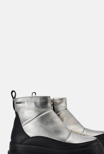 BOTINES PARA MUJER NELLY CUERO PLATA