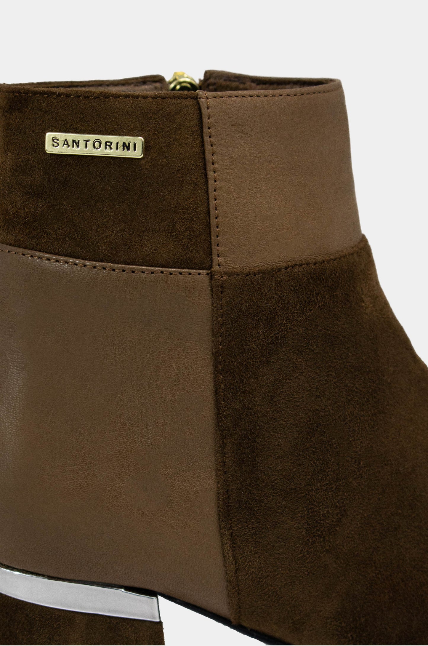 BOTINES PARA MUJER ISABELLA CUERO CAFE