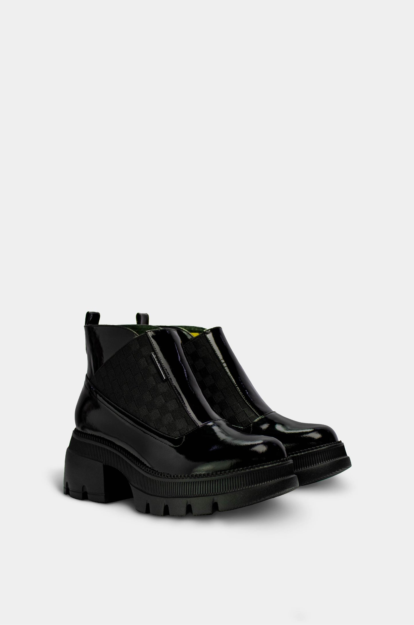 BOTINES PARA MUJER MOON CUERO NEGRO