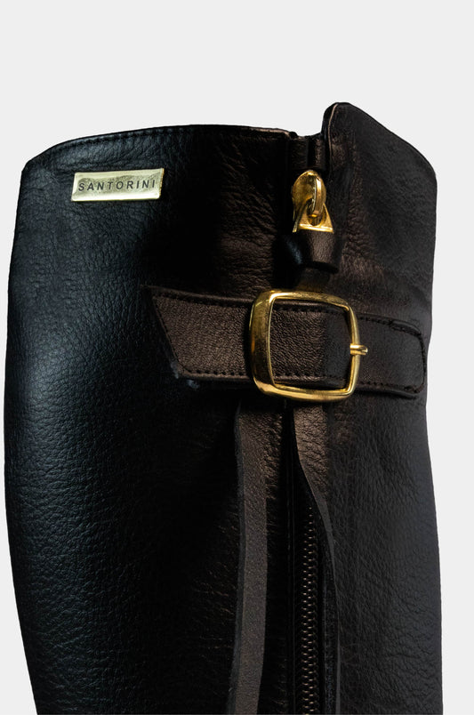BOTAS PARA MUJER HIEDRA CUERO NEGRO