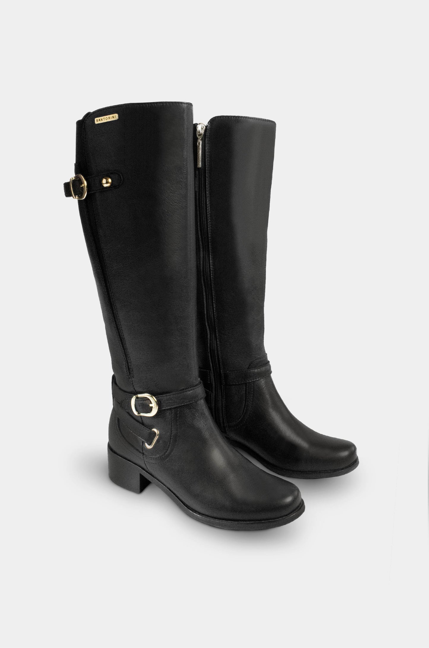 BOTAS PARA MUJER DINORA CUERO NEGRO