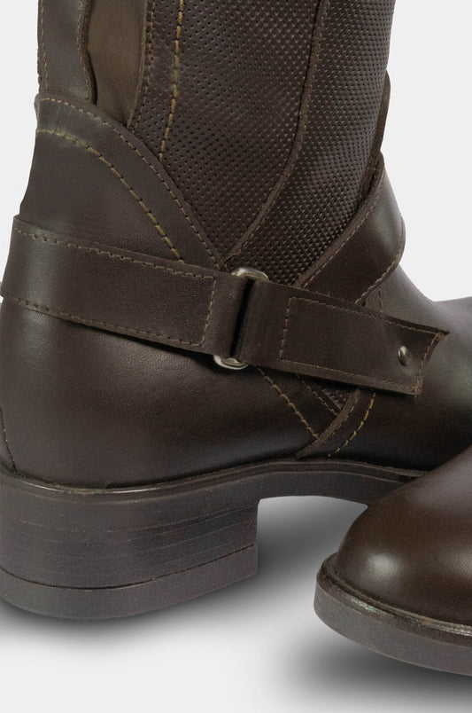 BOTAS PARA MUJER SIGAL CUERO CAFE