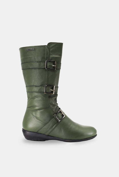 BOTAS PARA MUJER LEILA CUERO VERDE