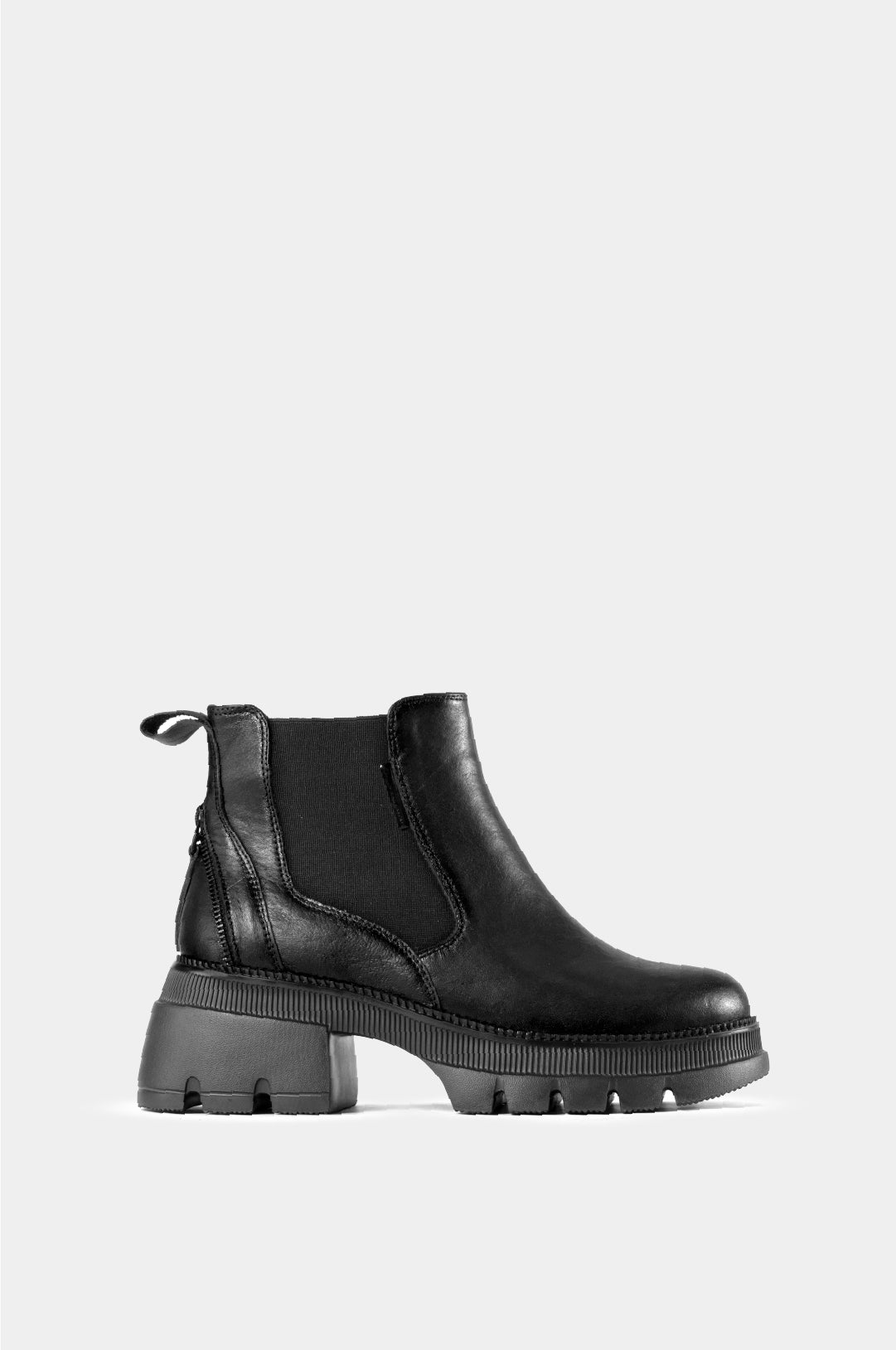 BOTINES PARA MUJER NAYA CUERO NEGRO