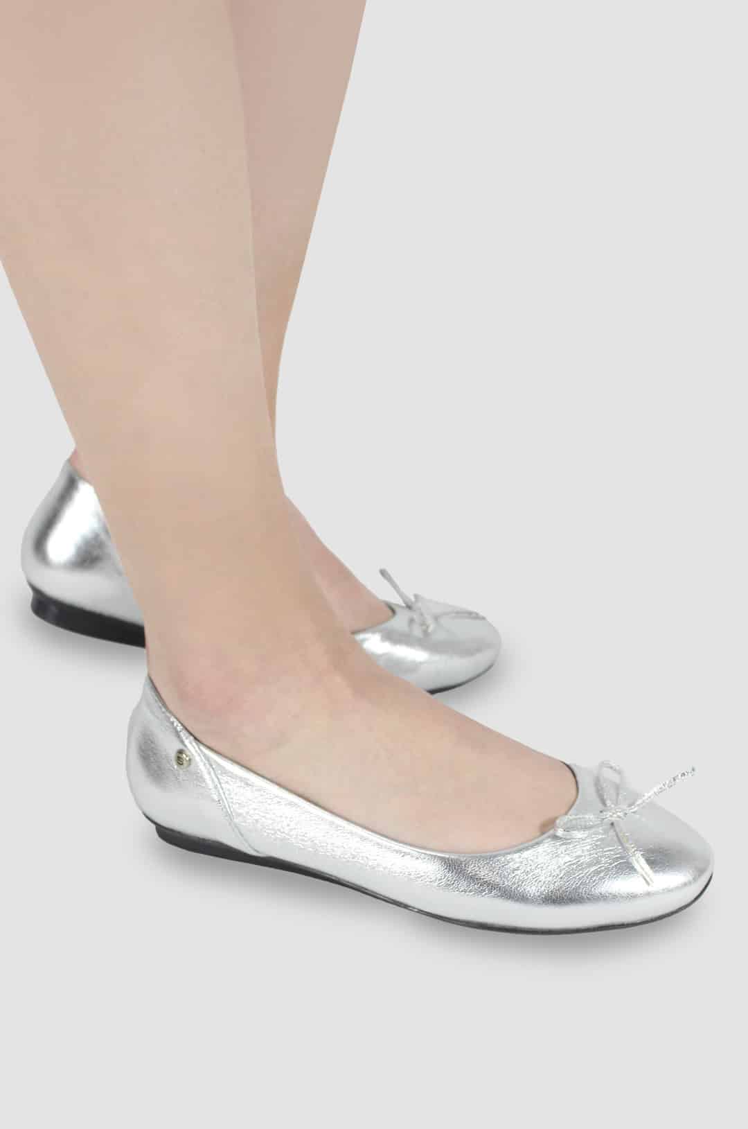 BALETAS PARA MUJER SABRINA PLATA