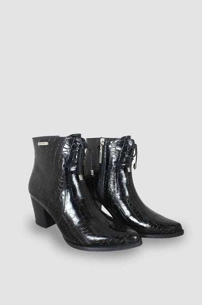 BOTINES PARA MUJER PANAL NEGRO